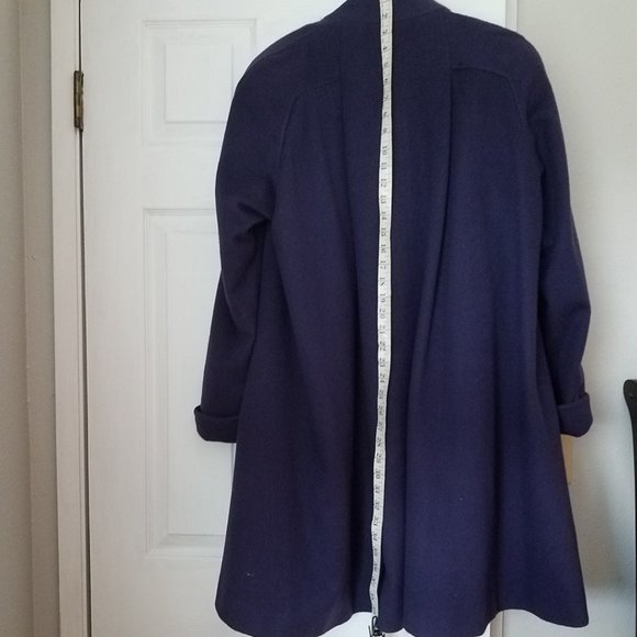 Nwot purple wool swing coat - Picture 7 of 8